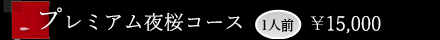 プレミアム夜桜コース